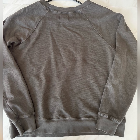 MATE The Label Organic Cotton Crewneck Gray sweatshirt size medium - Picture 2 of 8
